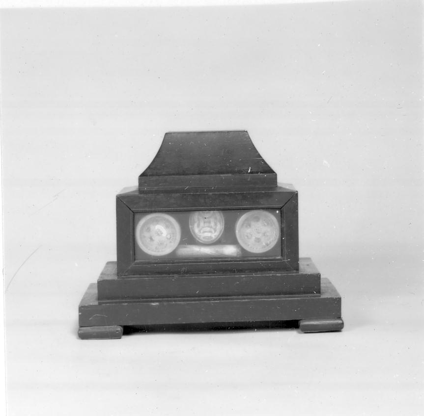 reliquiario a teca - a cassetta, opera isolata - ambito bresciano (sec. XIX)