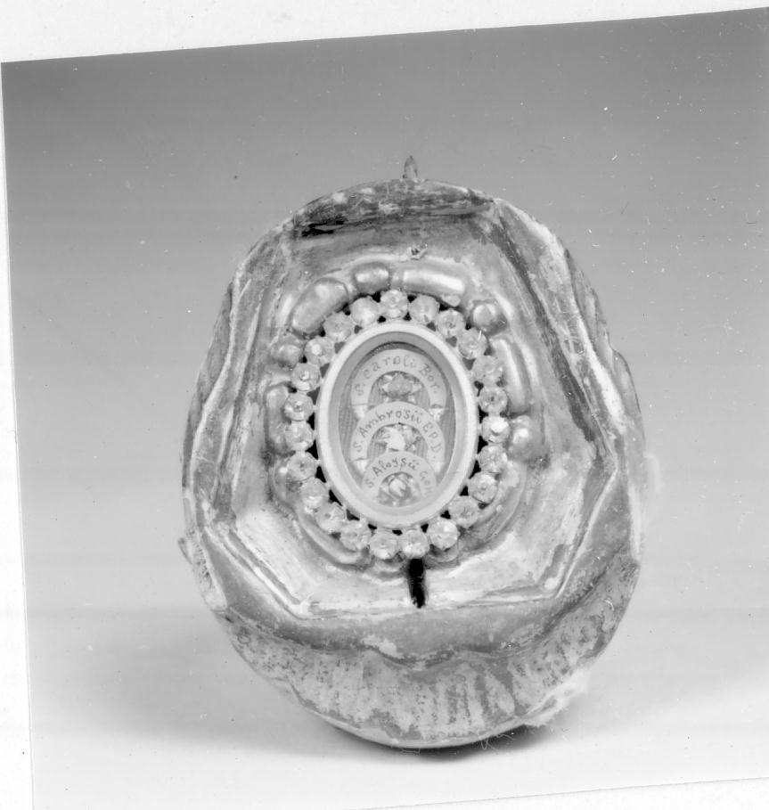 reliquiario, frammento - ambito bresciano (sec. XVIII)