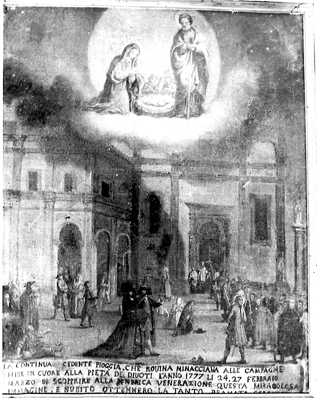 il ritorno della sospirata serenità (ex voto, opera isolata) - ambito bresciano (sec. XVIII)