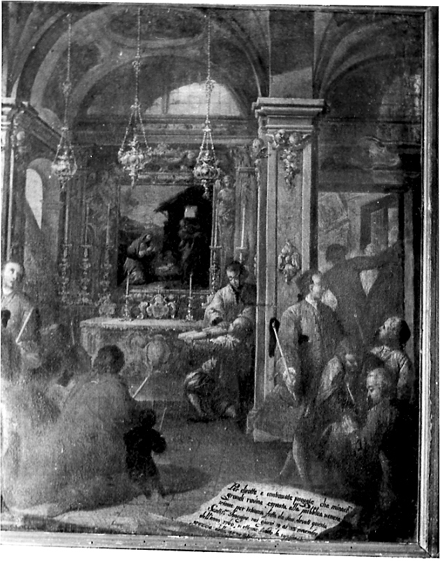 il ritorno della sospirata serenità (ex voto, opera isolata) - ambito bresciano (sec. XVIII)