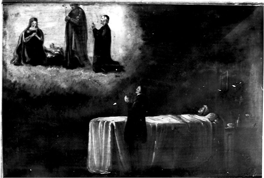 miracolo della malata guarita (ex voto, opera isolata) - ambito bresciano (sec. XIX)