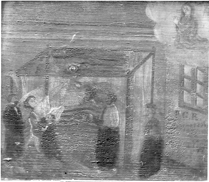 guarigione di una malata (ex voto, opera isolata) - ambito bresciano (sec. XIX)