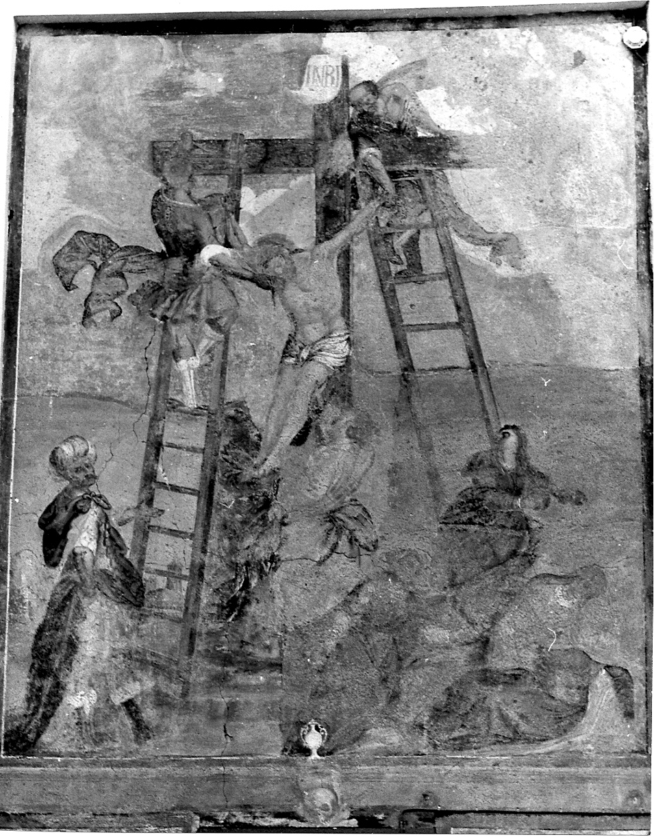 deposizione di Cristo dalla croce (dipinto, elemento d'insieme) di Voltolini Domenico (attribuito) (inizio sec. XVIII)