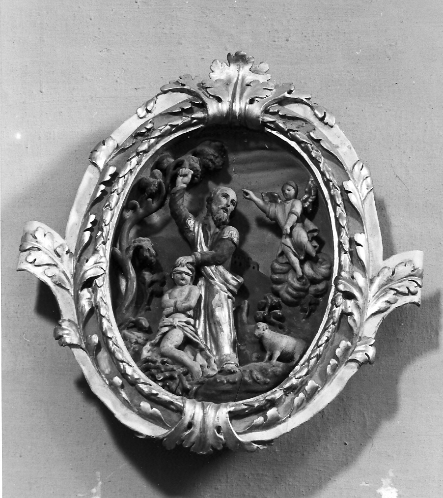sacrificio di Isacco (rilievo, frammento) - ambito bresciano (fine sec. XVIII)