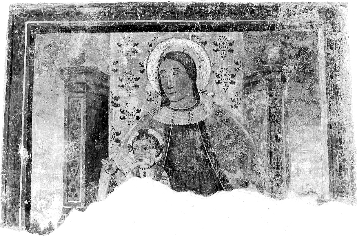 Madonna con Bambino in trono (dipinto, opera isolata) - ambito lombardo (fine sec. XV)