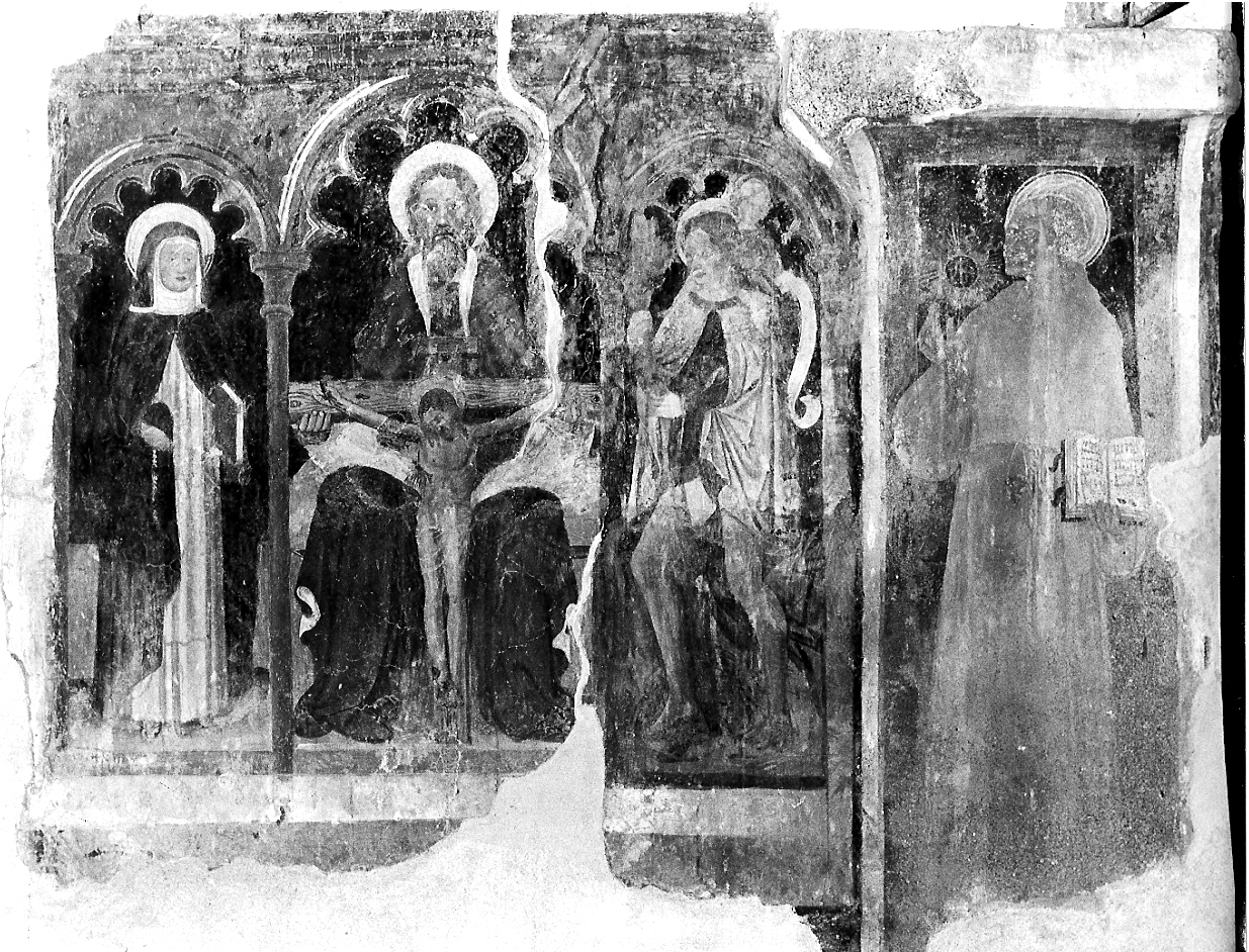 Trinità e Santi (dipinto, opera isolata) - ambito lombardo (fine sec. XV)