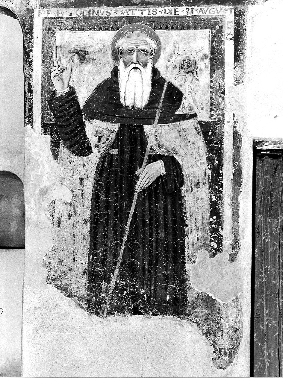 Sant'Antonio Abate (dipinto, opera isolata) - ambito lombardo (prima metà sec. XVI)