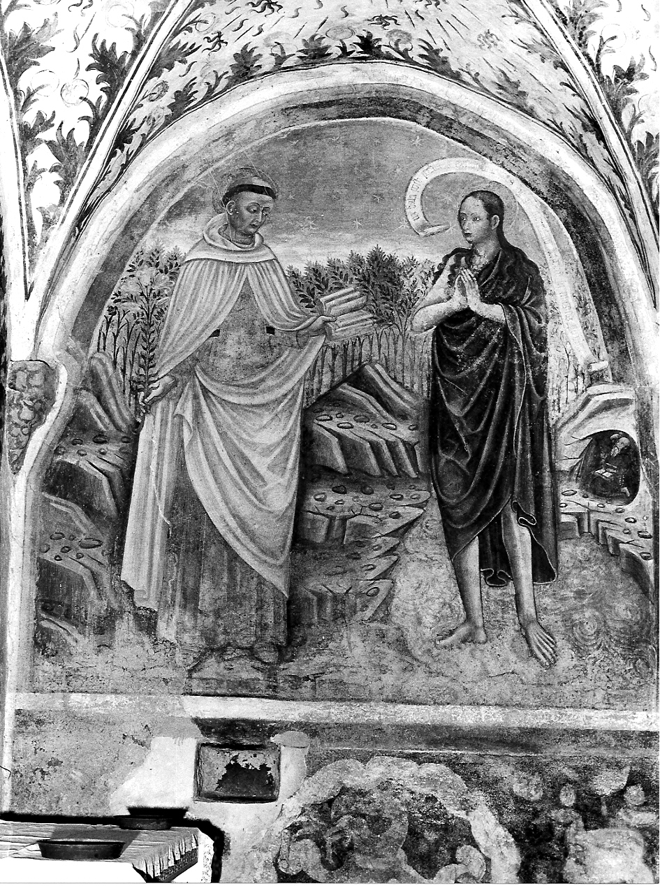 Sant'Antonio Abate e San Giovanni Battista (dipinto, opera isolata) - ambito lombardo (seconda metà sec. XV)