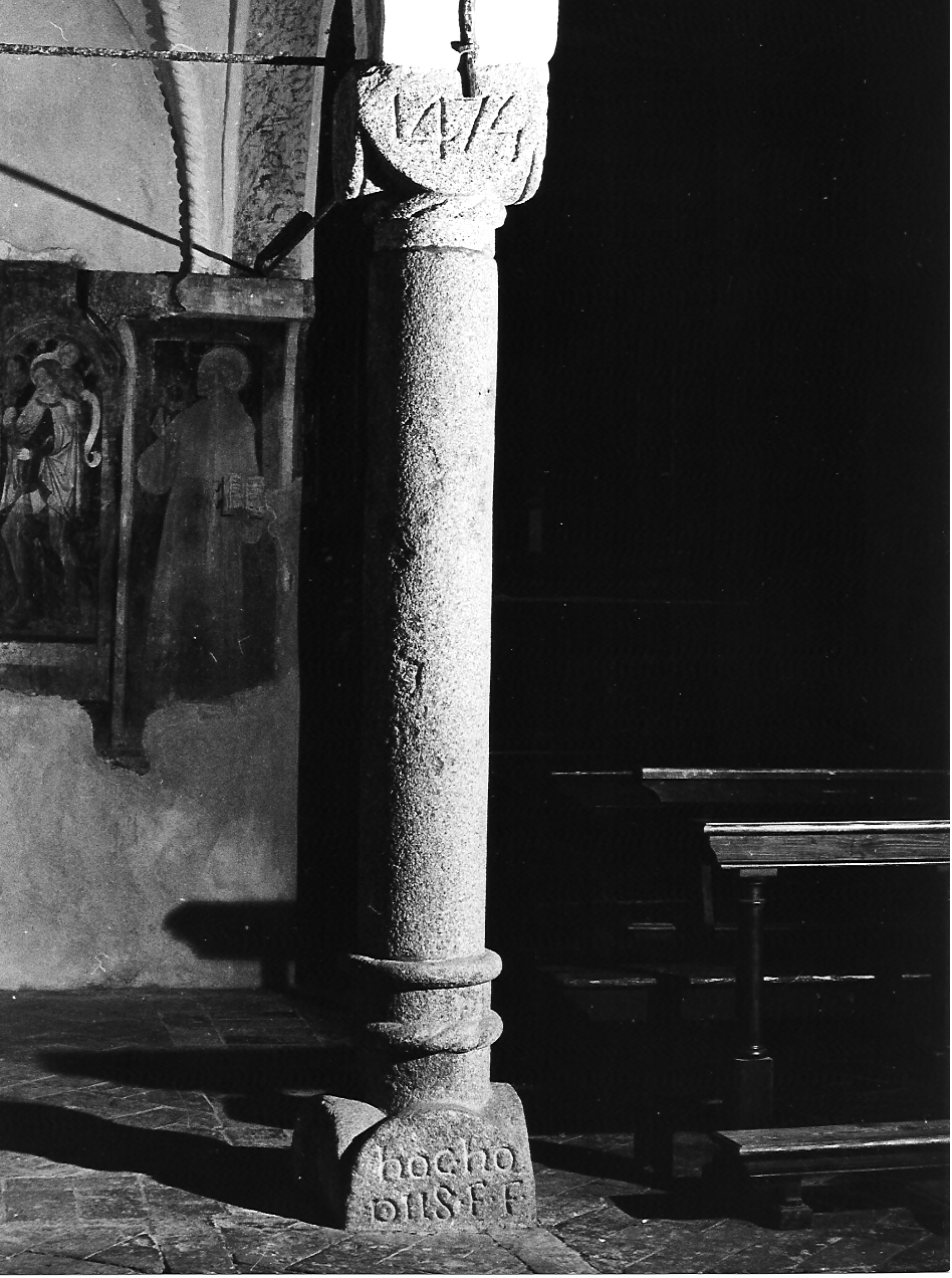 colonna, opera isolata - ambito lombardo (sec. XV)