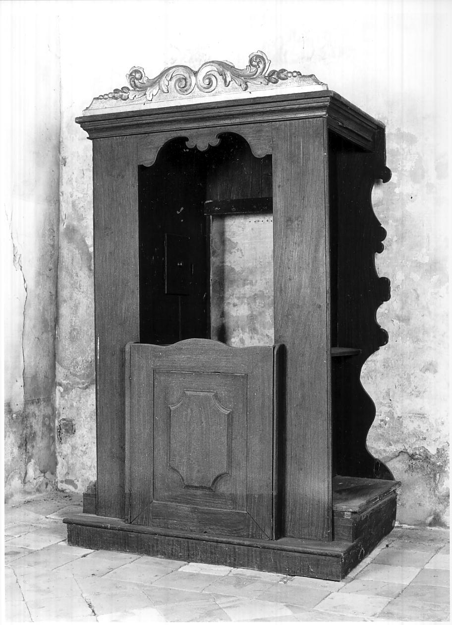 confessionale, opera isolata - ambito cremonese (seconda metà sec. XVIII, sec. XIX)