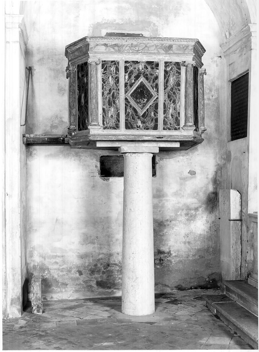 pulpito, opera isolata - ambito cremonese (prima metà sec. XVII)