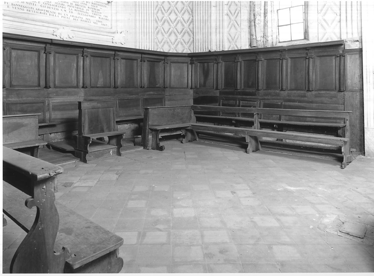 stalli del coro, insieme - ambito cremonese (seconda metà sec. XVII)