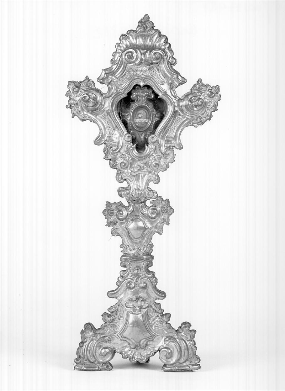 reliquiario - a ostensorio, serie - ambito bresciano (seconda metà sec. XVIII)