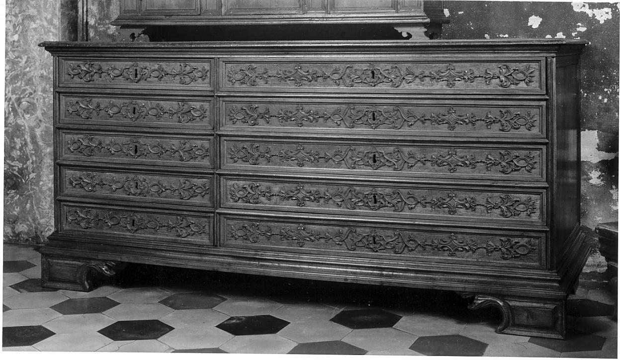 cassettone, opera isolata - ambito ostianese (fine/inizio secc. XVII/ XVIII)