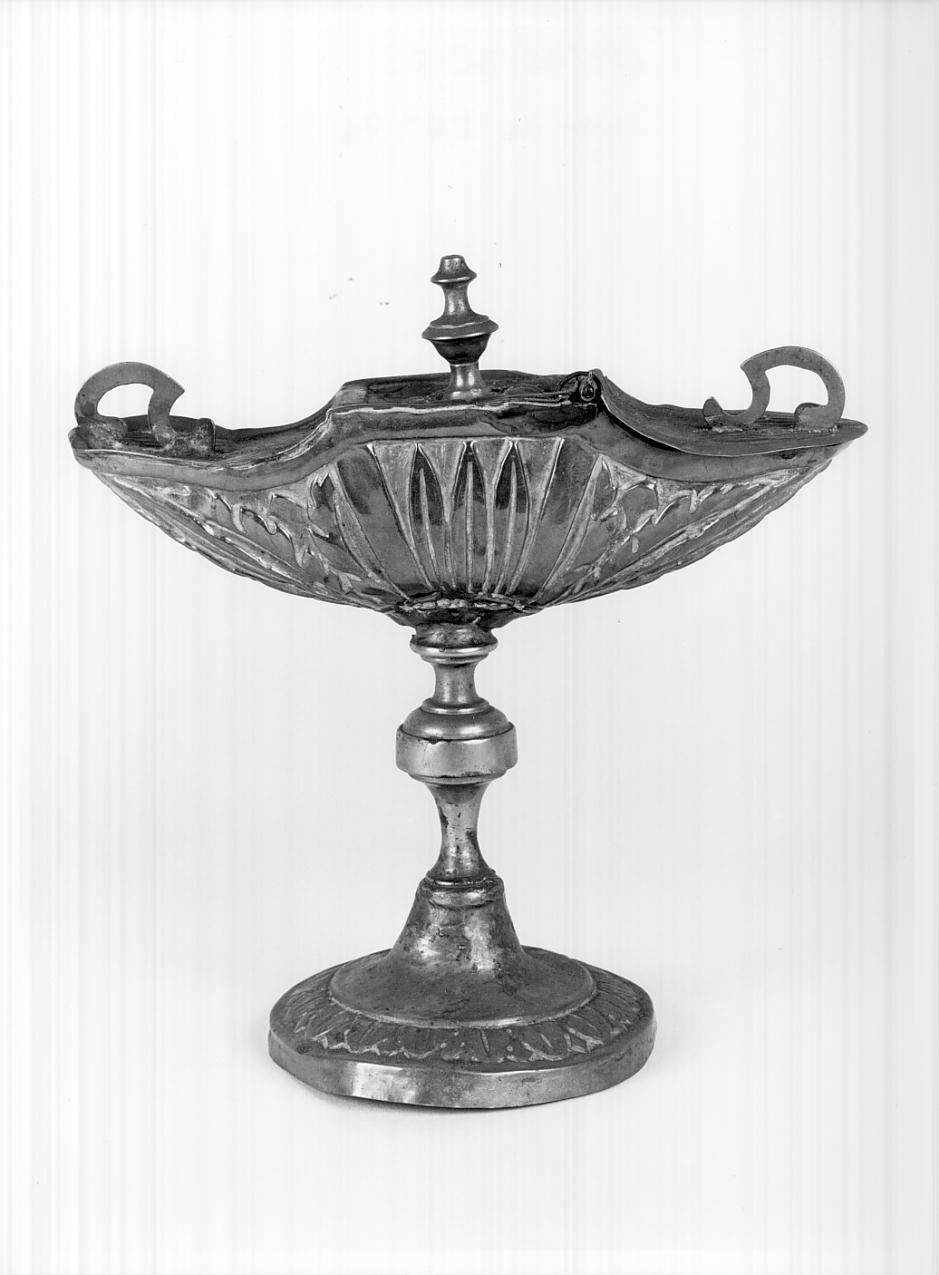 navicella portaincenso, opera isolata - ambito bresciano (prima metà sec. XIX)