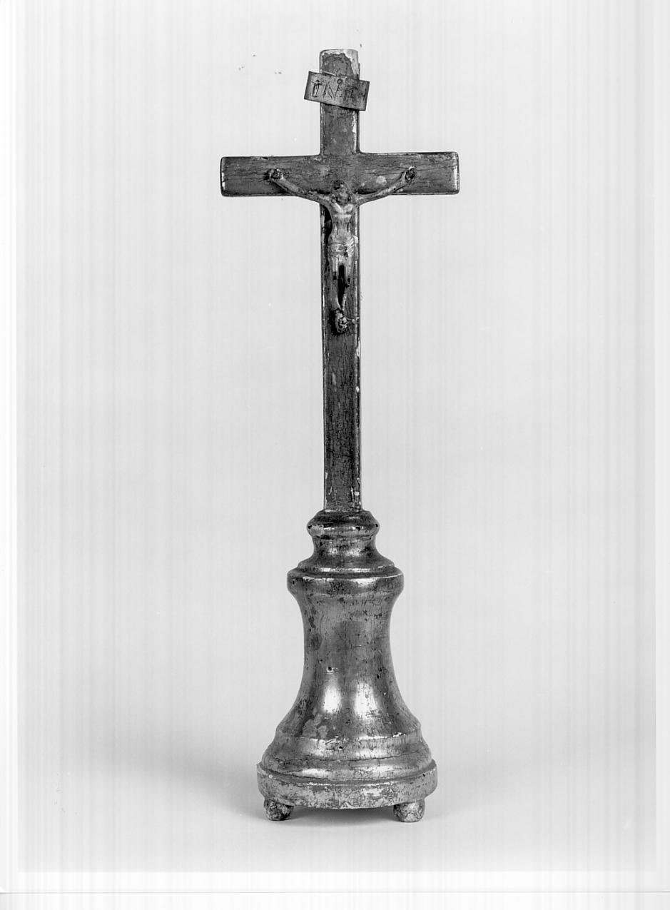 croce d'altare, opera isolata - ambito ostianese (prima metà sec. XIX)