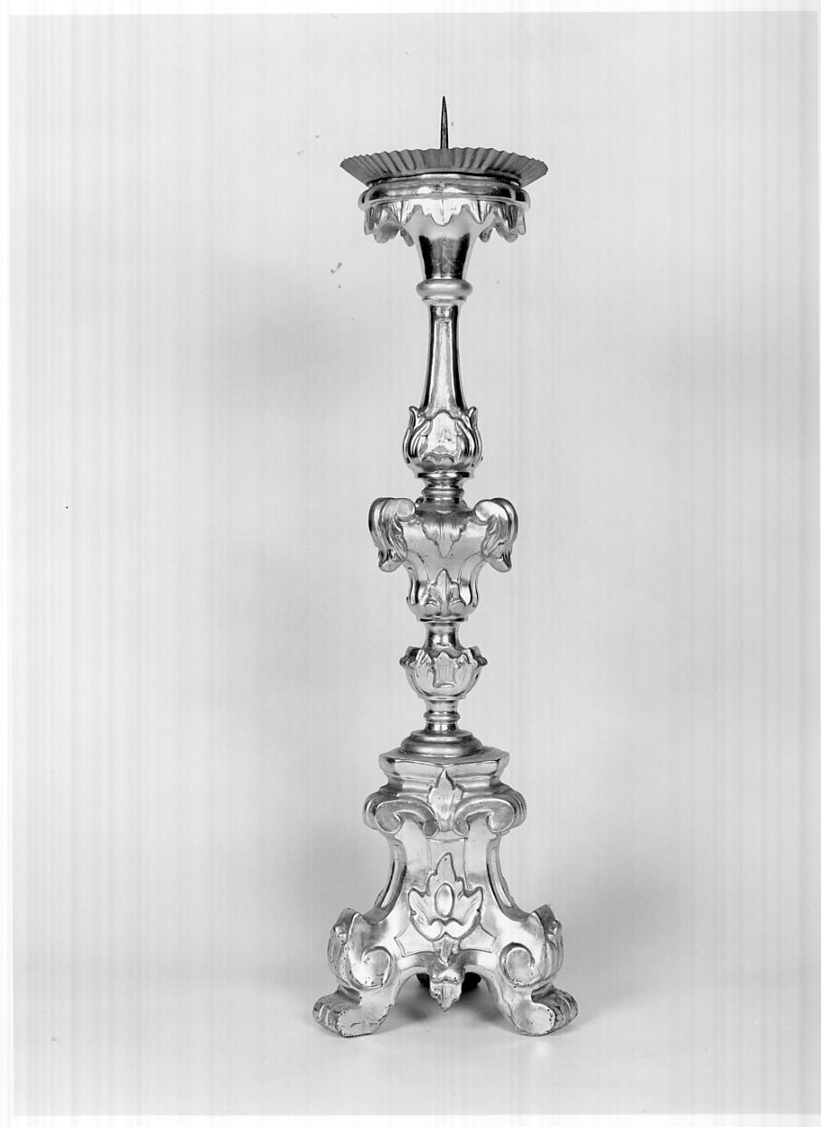 candelabro, elemento d'insieme - ambito bresciano (seconda metà sec. XVIII)