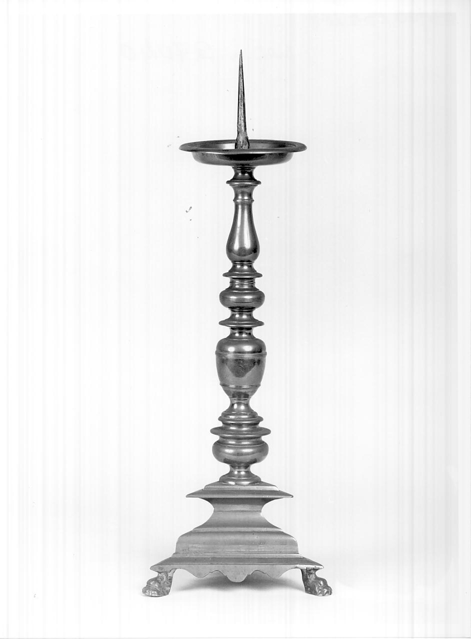 candeliere, serie - ambito bresciano (seconda metà sec. XVII)