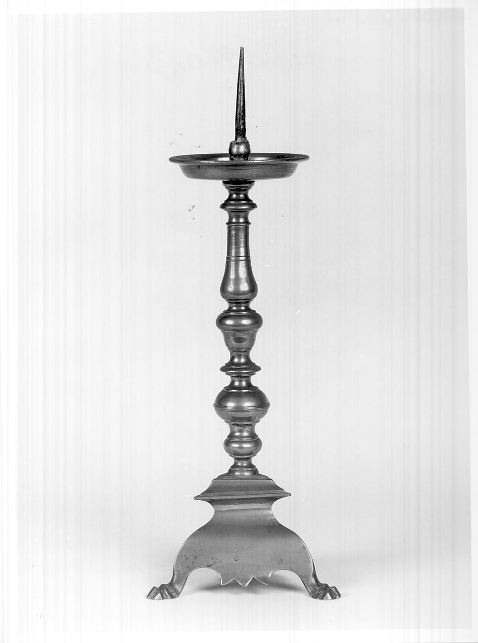 candeliere, serie - ambito bresciano (seconda metà sec. XVII)