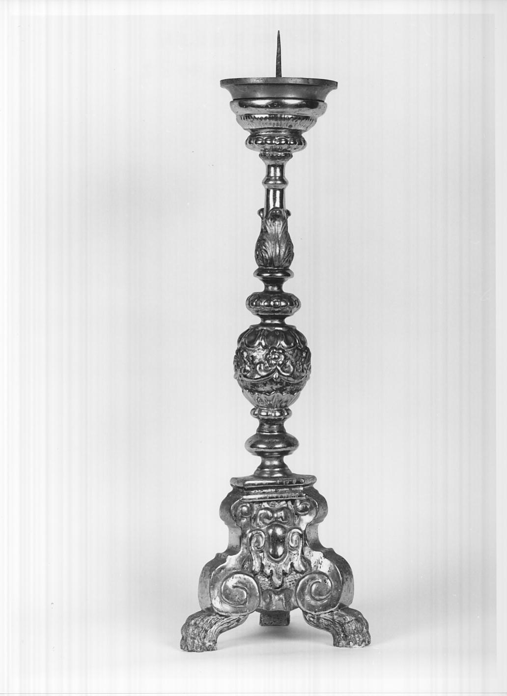 candelabro, serie - ambito bresciano (seconda metà sec. XVII)