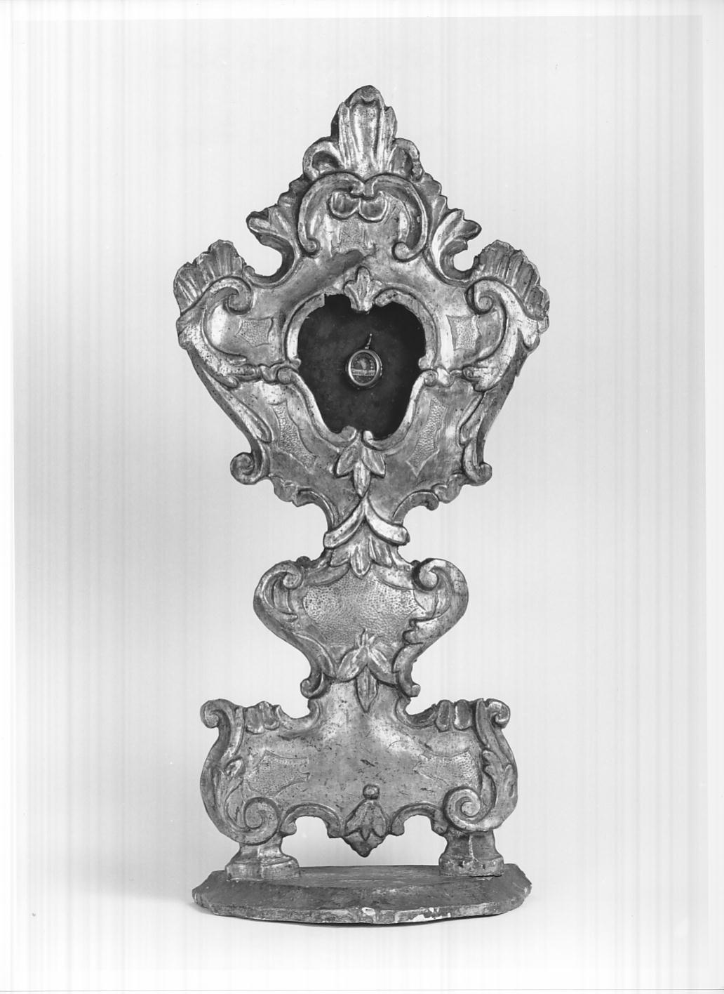 reliquiario - a ostensorio, serie - ambito bresciano (prima metà sec. XVIII)