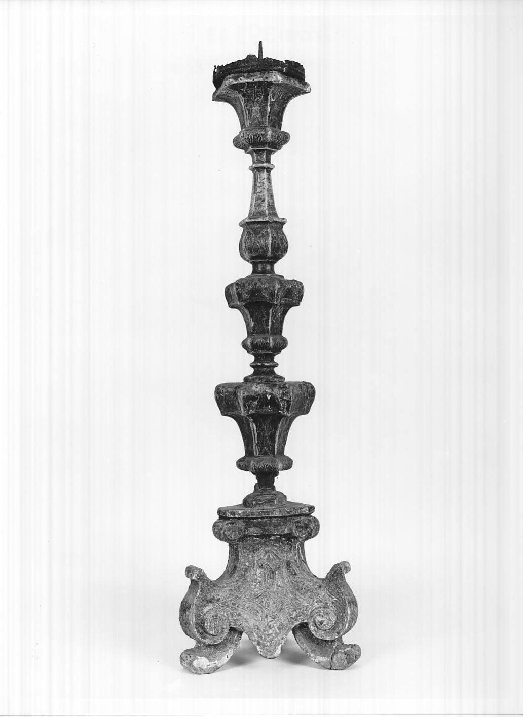 candelabro, elemento d'insieme - ambito bresciano (prima metà sec. XVIII)