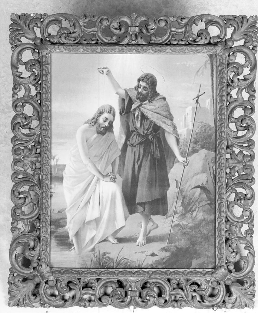 battesimo di Cristo (stampa) - ambito francese (prima metà sec. XX)