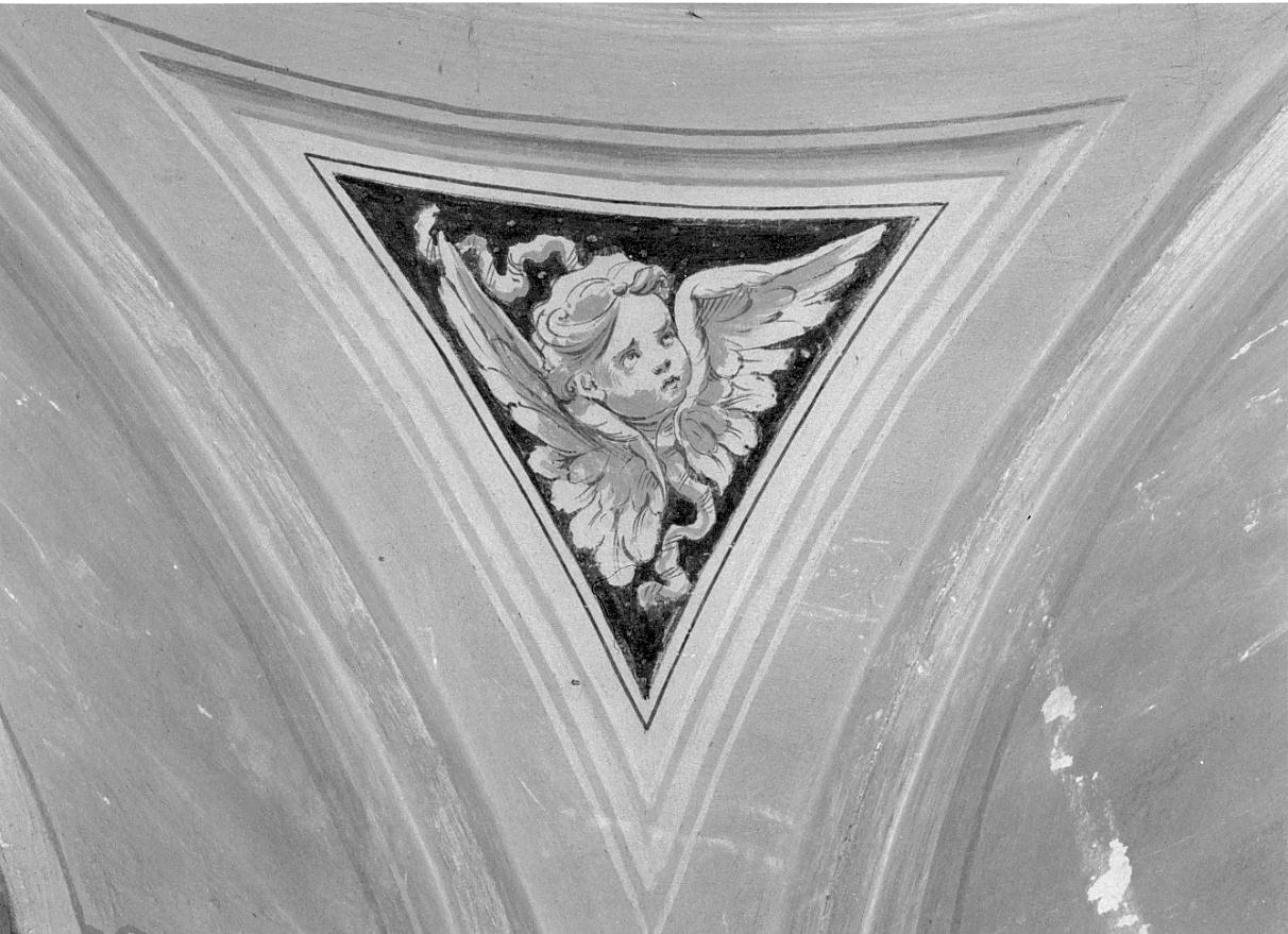 cherubino (decorazione pittorica, elemento d'insieme) - ambito mantovano (sec. XIX)