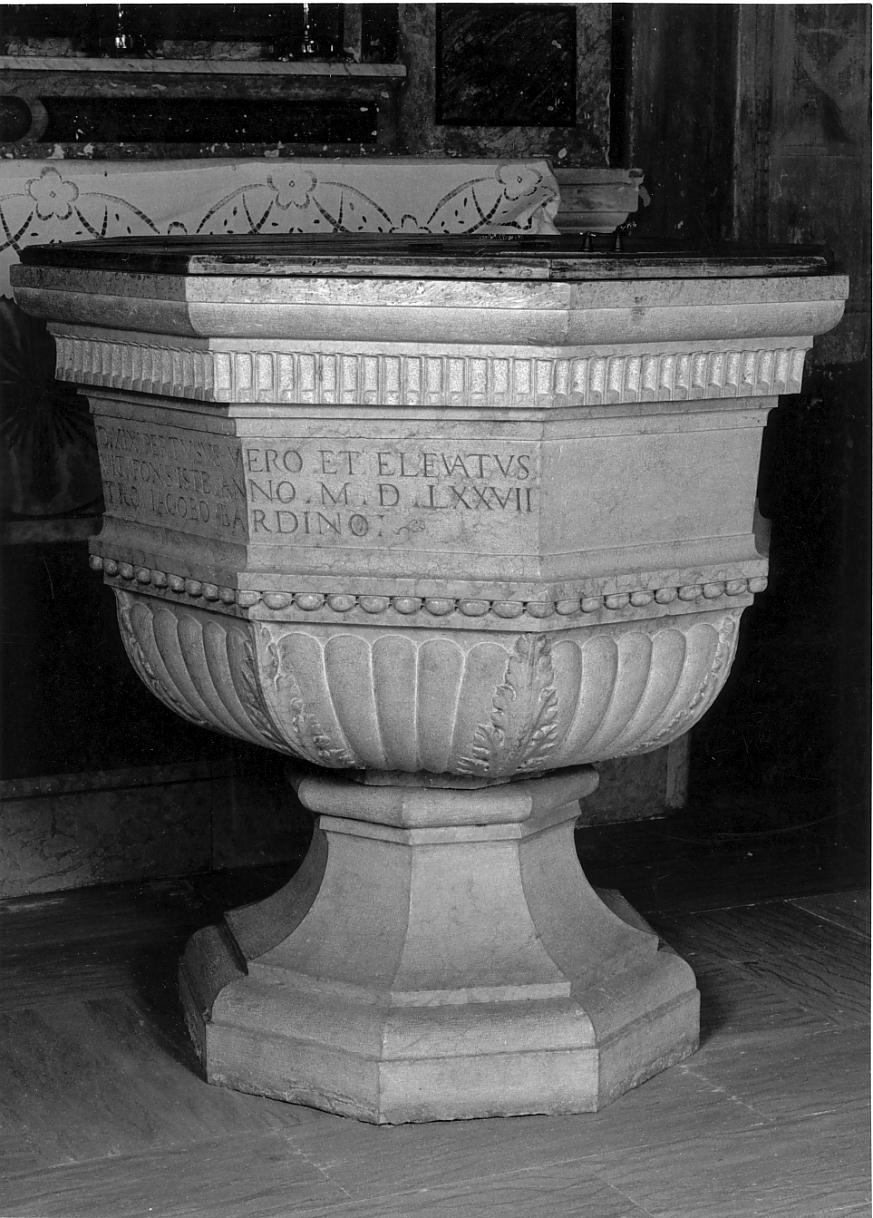 fonte battesimale, opera isolata - produzione veneta (sec. XVI)