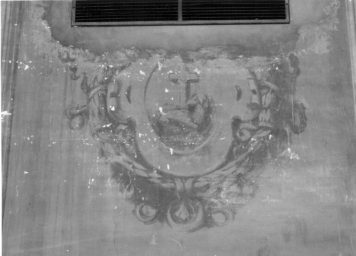 ghirlanda con cartiglio e festoni (decorazione pittorica, elemento d'insieme) - ambito mantovano (sec. XIX)