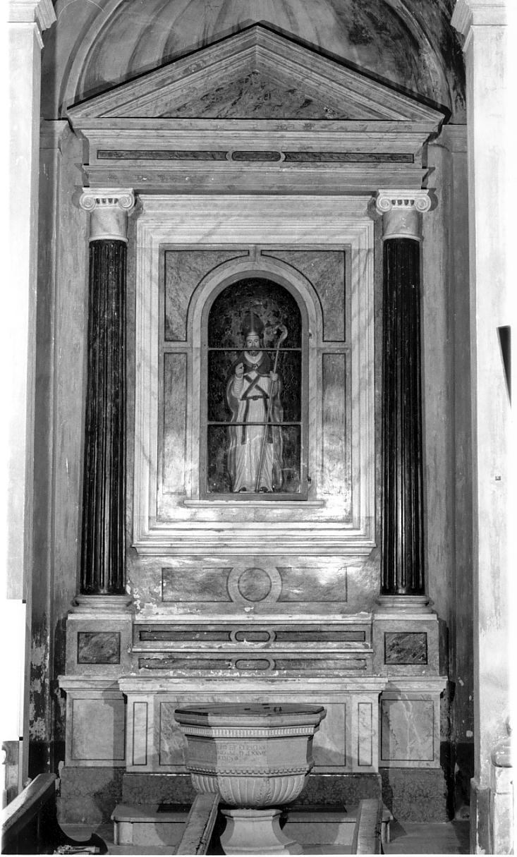 altare - a edicola, insieme - ambito lombardo (metà sec. XIX, sec. XX)