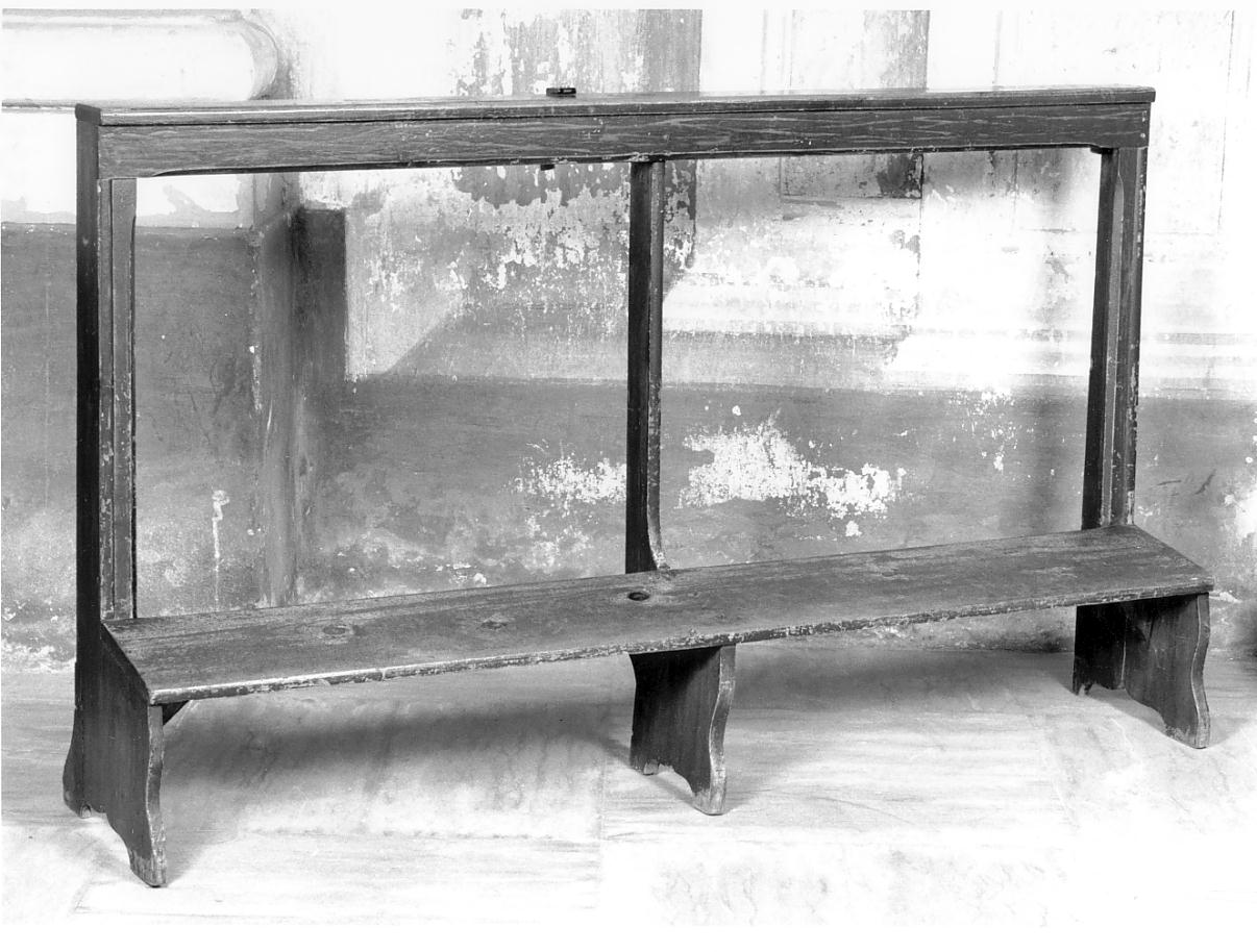 banco da chiesa, opera isolata - produzione mantovana (secondo quarto sec. XX)