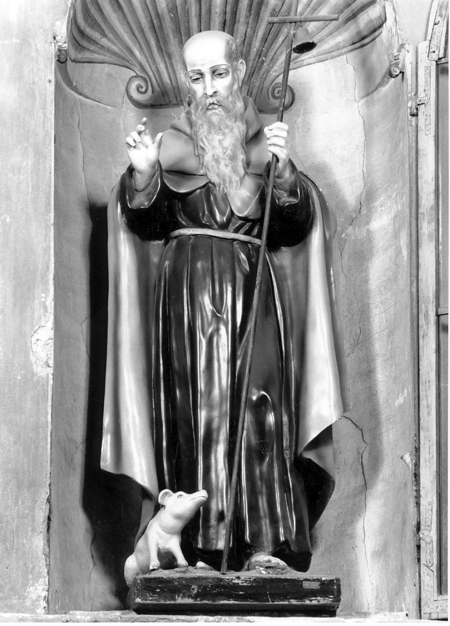 Sant'Antonio Abate (statua, opera isolata) - produzione mantovana (prima metà sec. XX)
