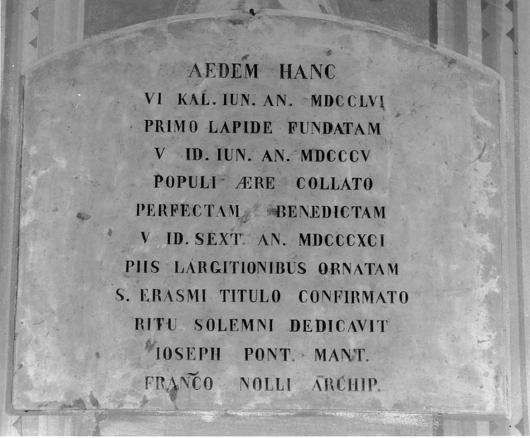 lapide, opera isolata - ambito mantovano (fine sec. XIX)