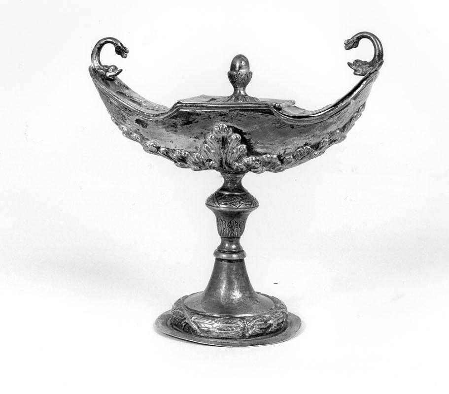 navicella portaincenso, elemento d'insieme di Molin Ignazio (bottega) (sec. XIX)