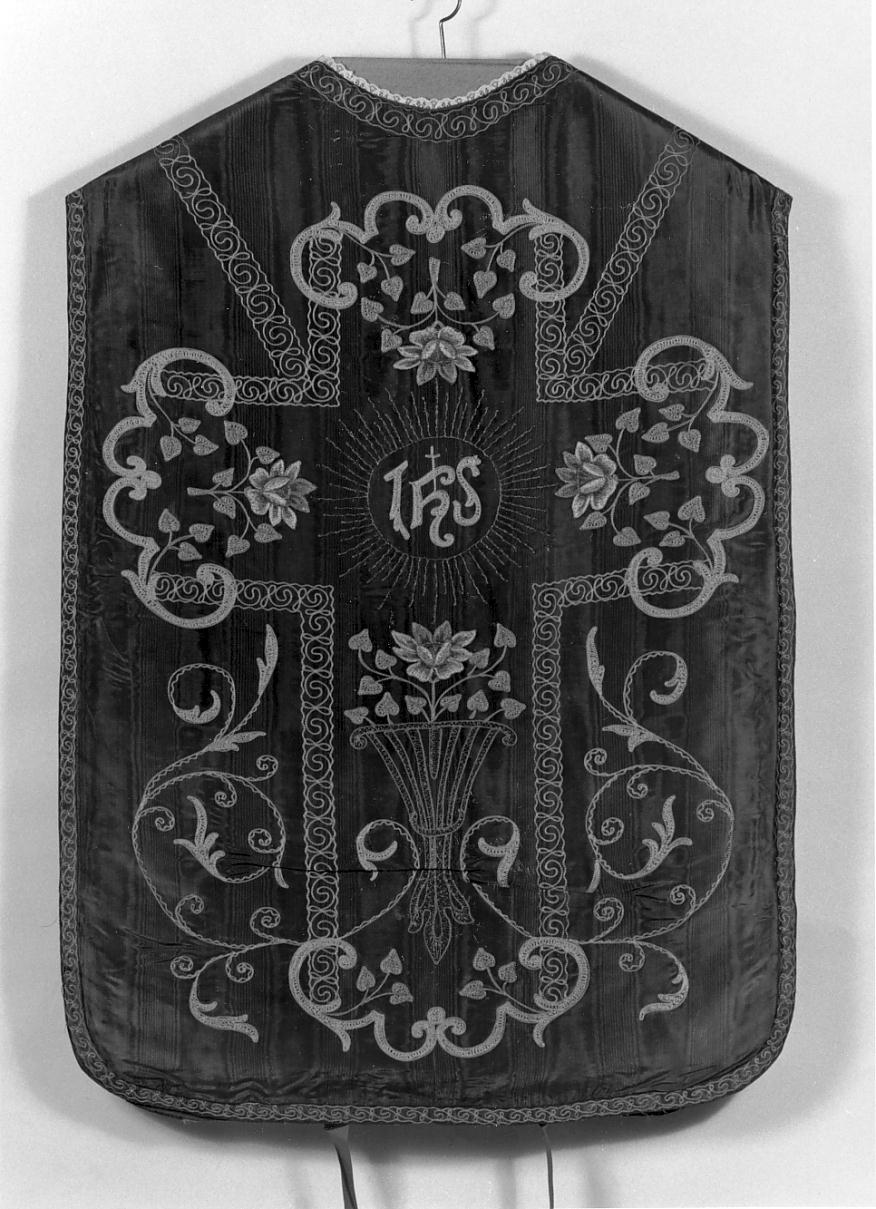 motivi decorativi floreali / fitomorfi / IHS / a spirale (pianeta, opera isolata) - manifattura mantovana (primo quarto sec. XX)