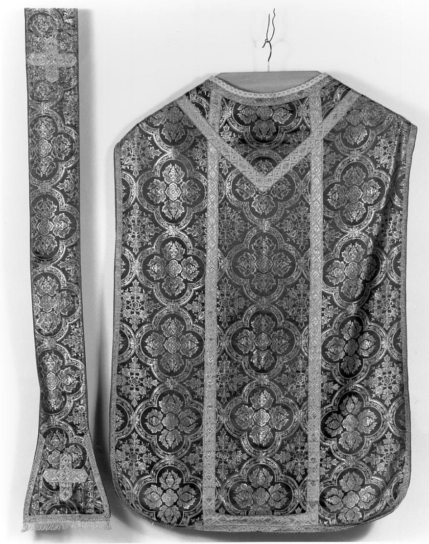 paramento liturgico, elemento d'insieme - manifattura italiana (prima metà sec. XX)