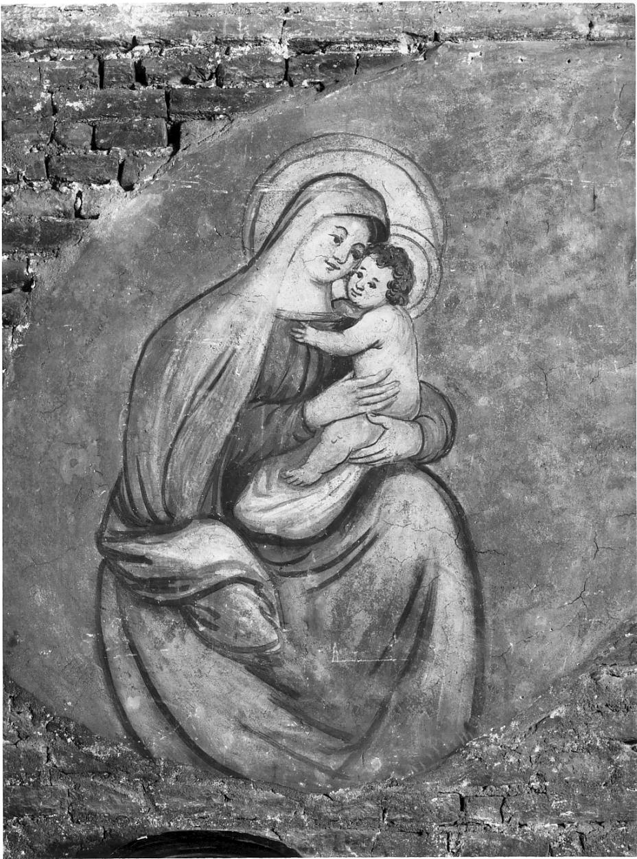 Madonna col Bambino (dipinto, insieme) - ambito bresciano (seconda metà sec. XVII)