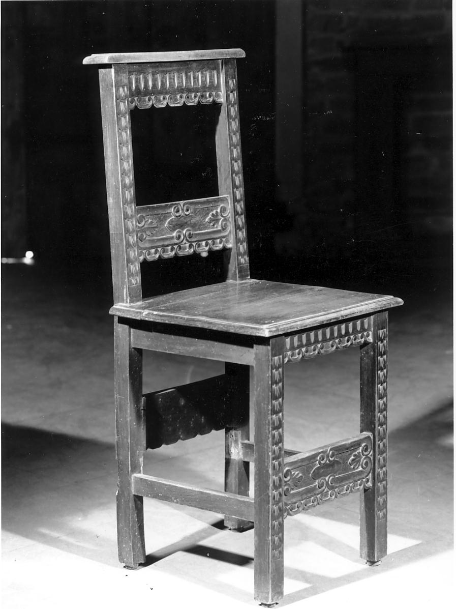 sedia, serie - manifattura mantovana (secondo quarto sec. XX)