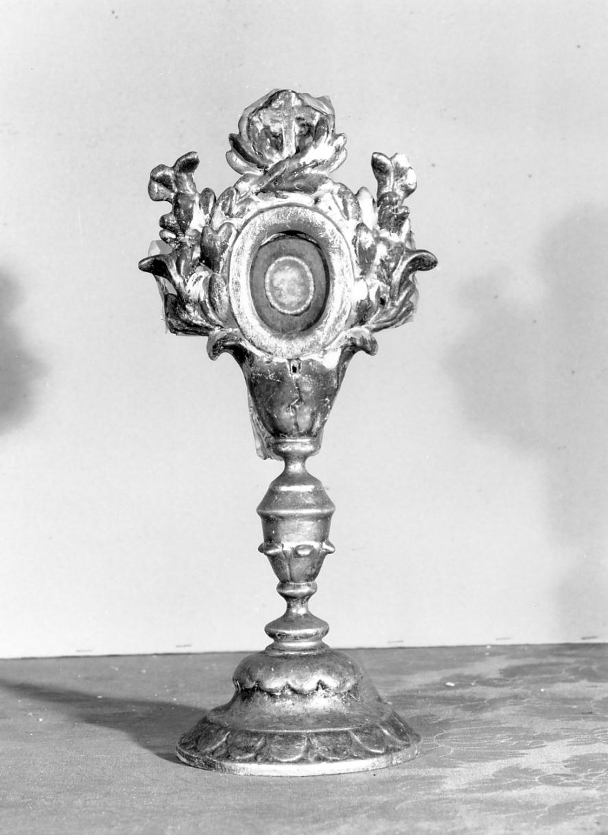 reliquiario - a ostensorio, opera isolata - ambito mantovano (sec. XIX, sec. XX)