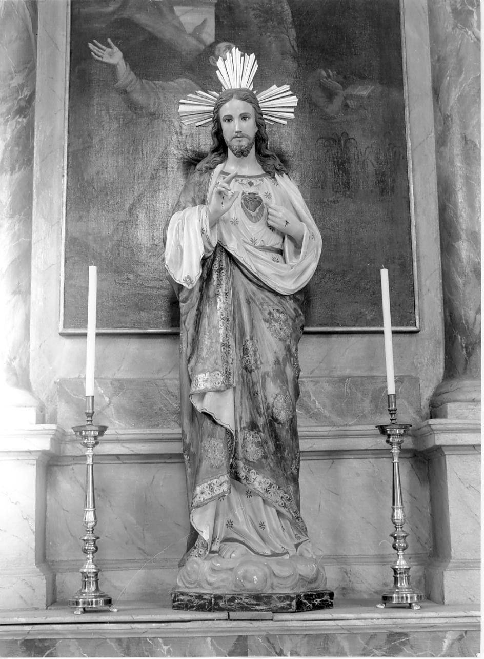 Sacro Cuore di Gesù (statua, opera isolata) - ambito mantovano (sec. XX)