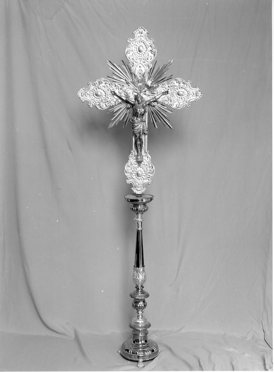 croce d'altare, elemento d'insieme - bottega mantovana (sec. XIX)