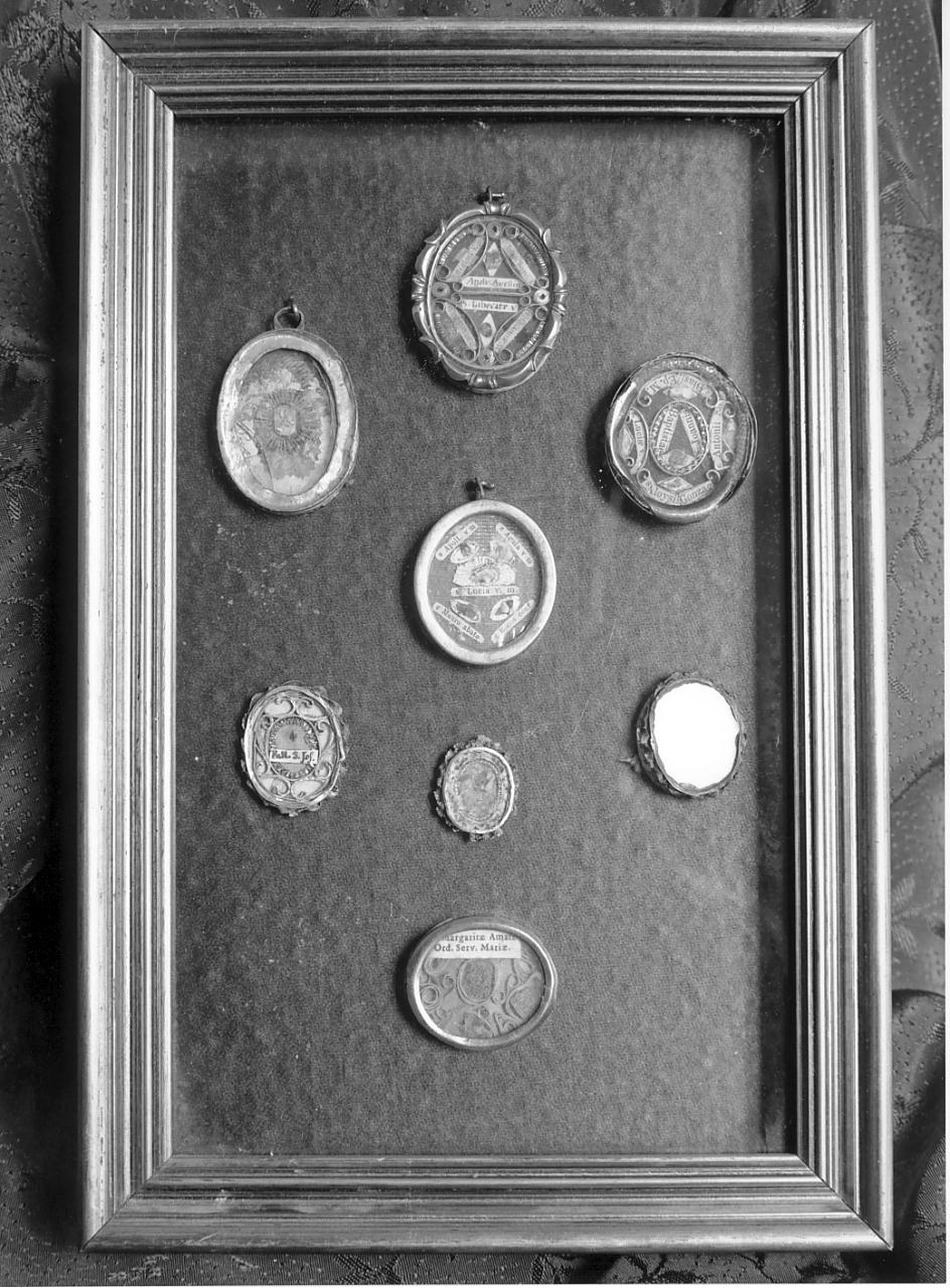 reliquiario, insieme - ambito mantovano (seconda metà sec. XIX)