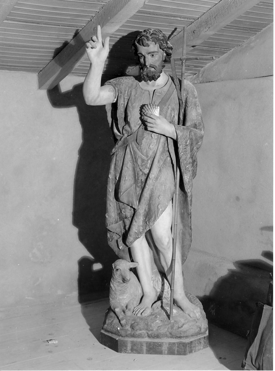 S. Giovanni Battista (statua, opera isolata) - ambito romano (ultimo quarto sec. XIX)