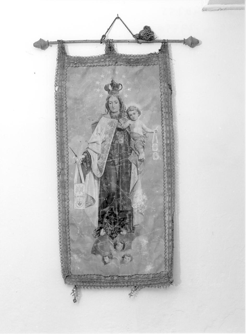 Madonna del Carmelo (stendardo, opera isolata) - ambito lombardo (fine/inizio secc. XIX/ XX)