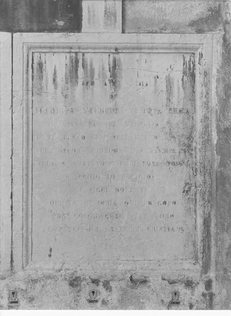 lapide commemorativa, opera isolata - manifattura mantovana (sec. XIX)