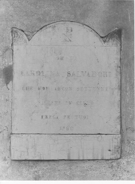 lapide commemorativa, opera isolata - manifattura mantovana (sec. XIX)