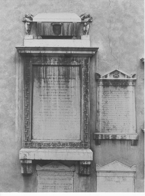 lapide commemorativa, opera isolata - manifattura mantovana (sec. XIX)