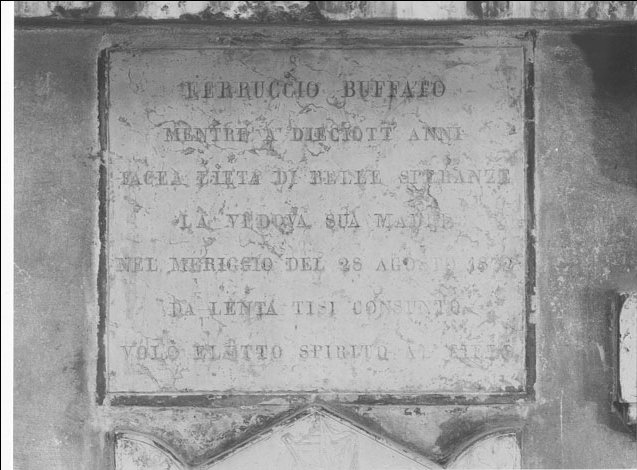 lapide commemorativa, opera isolata - manifattura mantovana (sec. XIX)