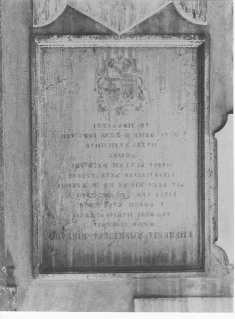 lapide commemorativa, opera isolata - manifattura mantovana (sec. XIX)